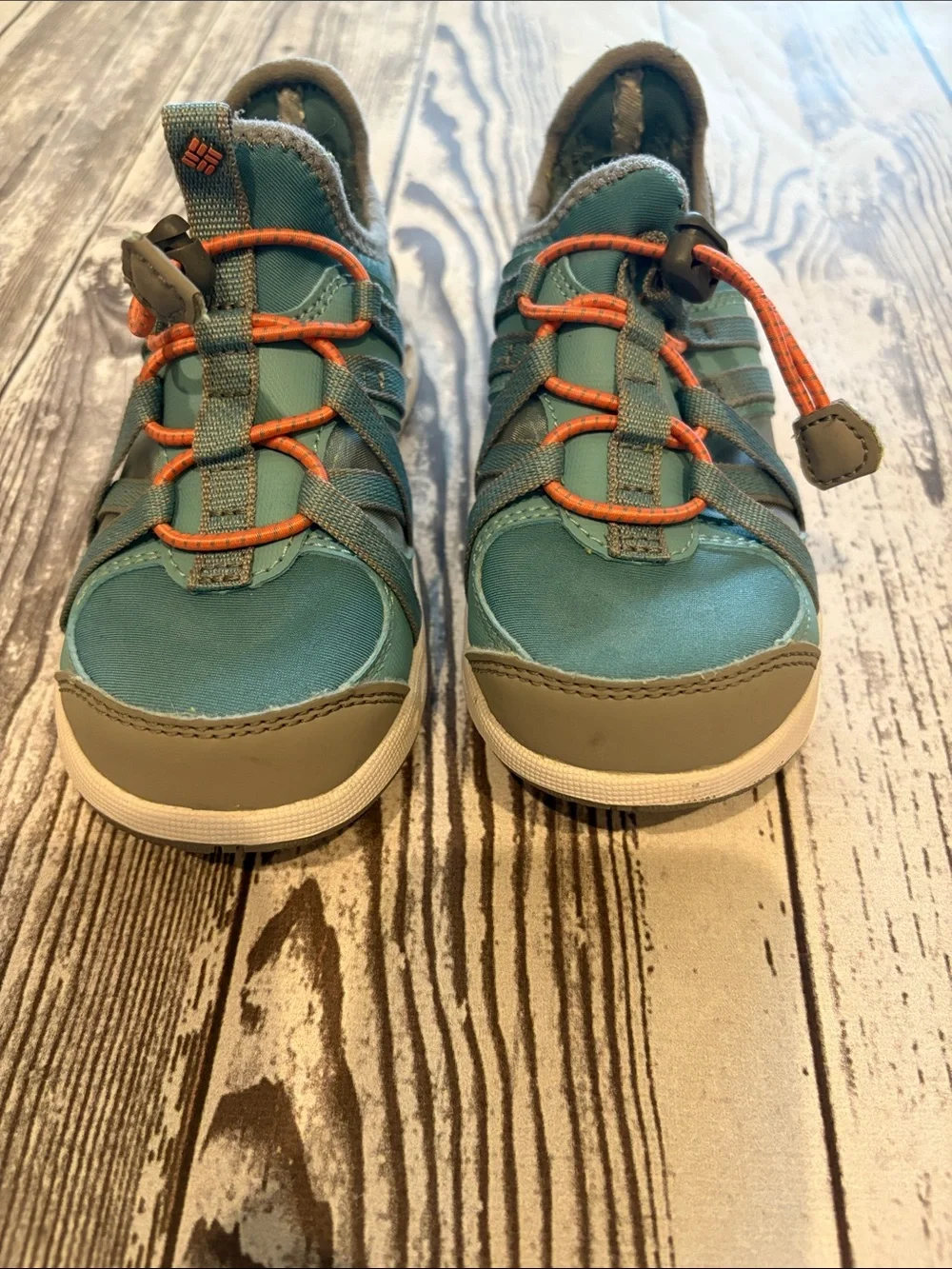 Columbia Kids Teal and Orange Water Shoes